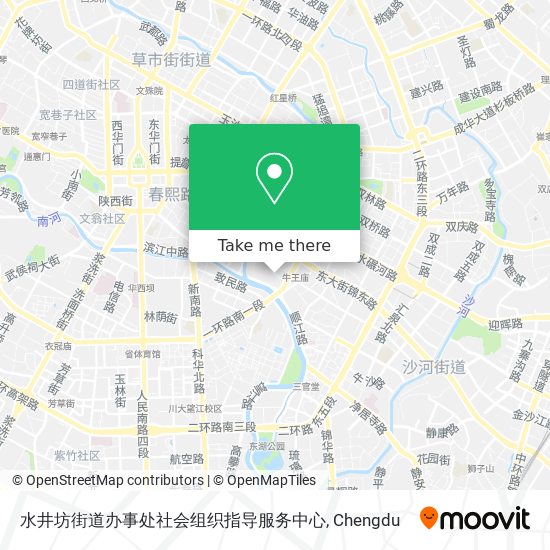 水井坊街道办事处社会组织指导服务中心 map