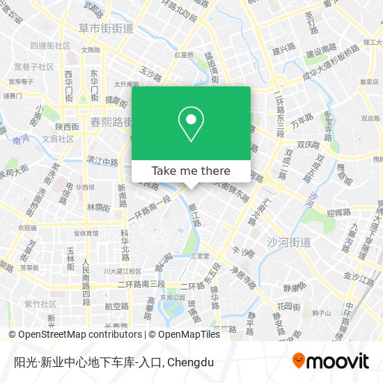 阳光·新业中心地下车库-入口 map