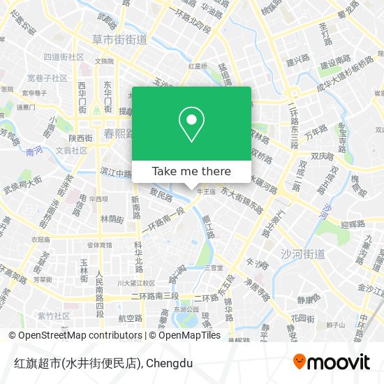 红旗超市(水井街便民店) map