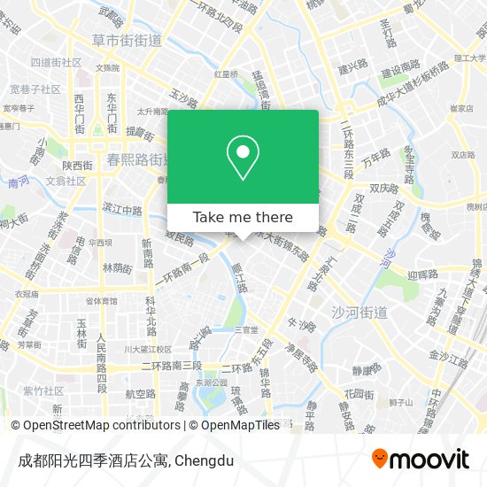 成都阳光四季酒店公寓 map