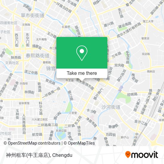 神州租车(牛王庙店) map