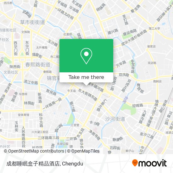 成都睡眠盒子精品酒店 map