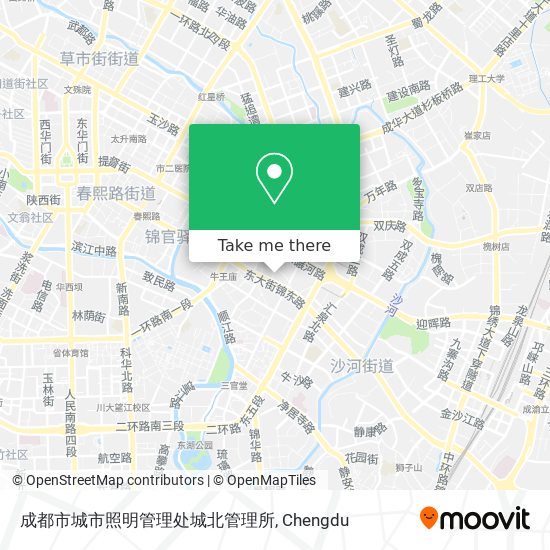 成都市城市照明管理处城北管理所 map