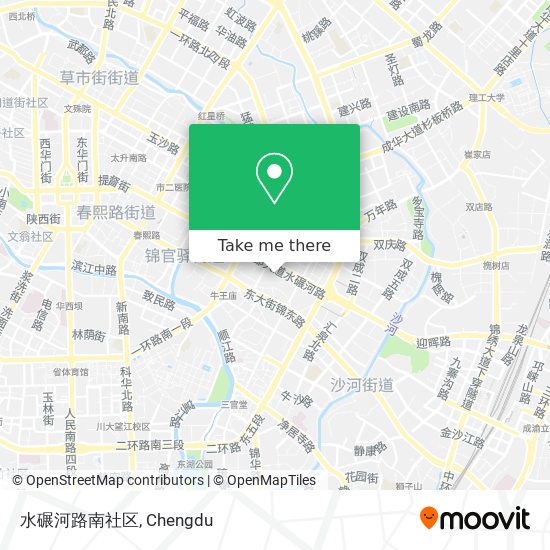 水碾河路南社区 map