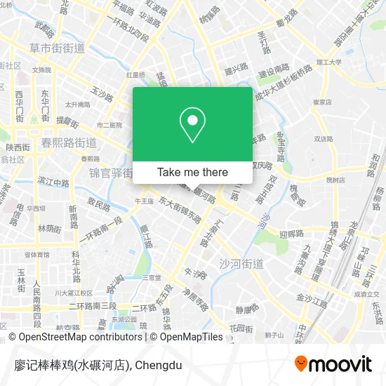 廖记棒棒鸡(水碾河店) map
