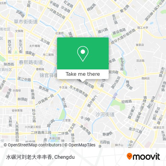 水碾河刘老大串串香 map
