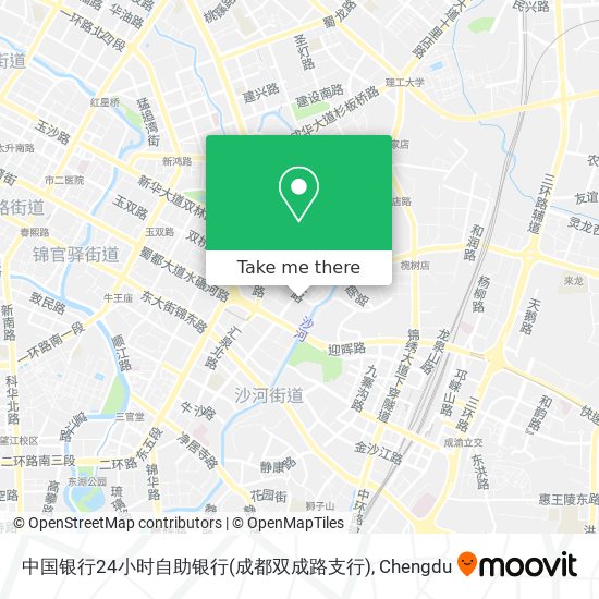 中国银行24小时自助银行(成都双成路支行) map