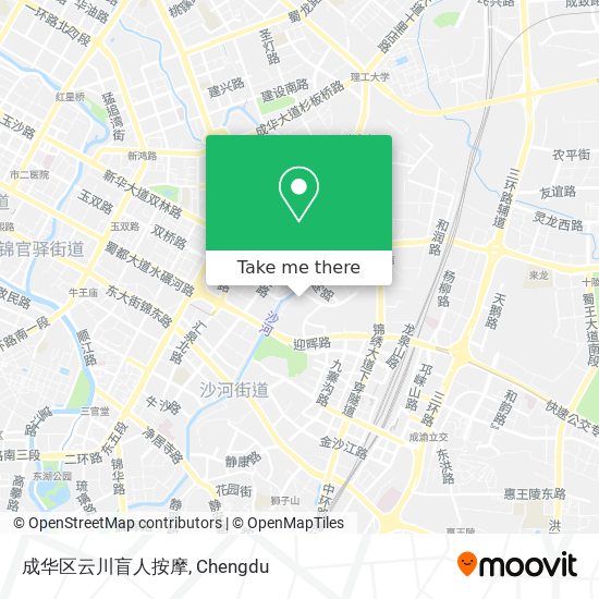 成华区云川盲人按摩 map