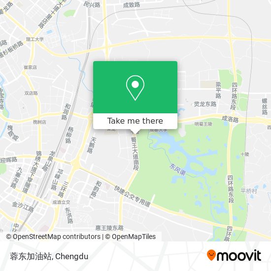 蓉东加油站 map