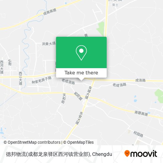 德邦物流(成都龙泉驿区西河镇营业部) map