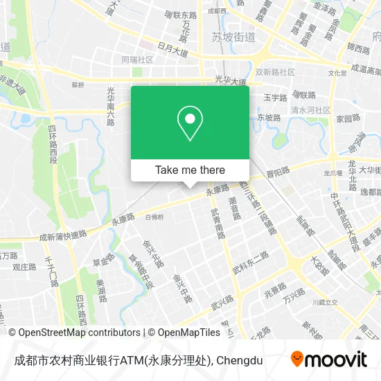 成都市农村商业银行ATM(永康分理处) map