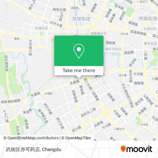 武侯区亦可药店 map