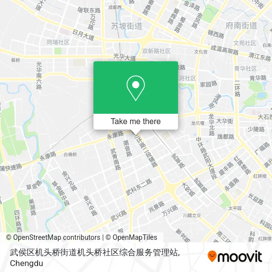 武侯区机头桥街道机头桥社区综合服务管理站 map