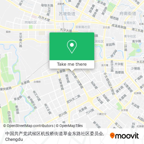 中国共产党武候区机投桥街道草金东路社区委员会 map