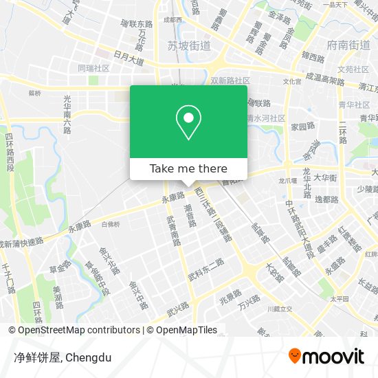 净鲜饼屋 map