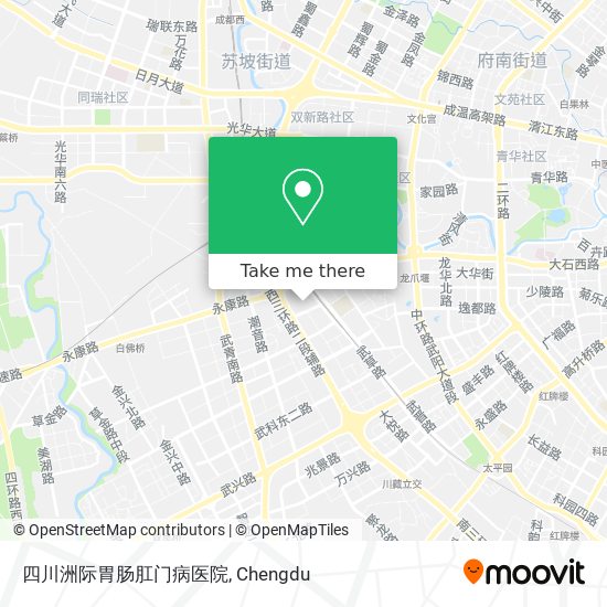 四川洲际胃肠肛门病医院 map