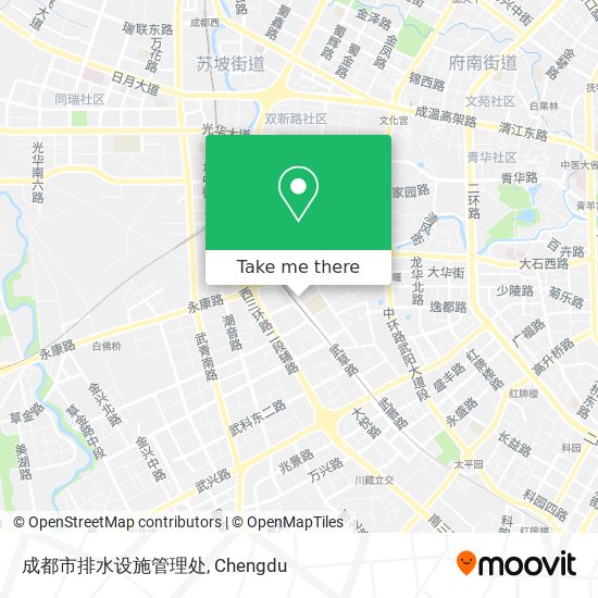 成都市排水设施管理处 map