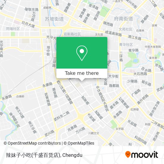 辣妹子小吃(千盛百货店) map