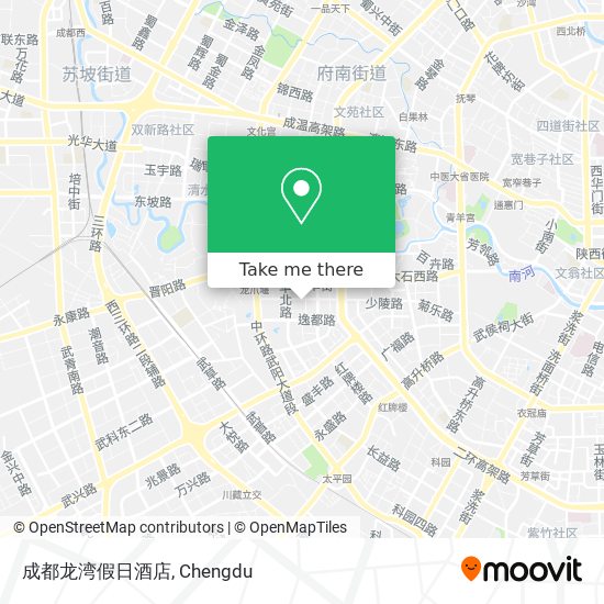 成都龙湾假日酒店 map