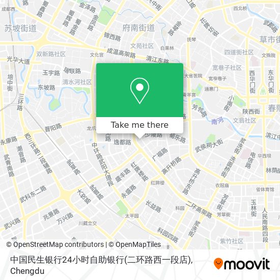 中国民生银行24小时自助银行(二环路西一段店) map
