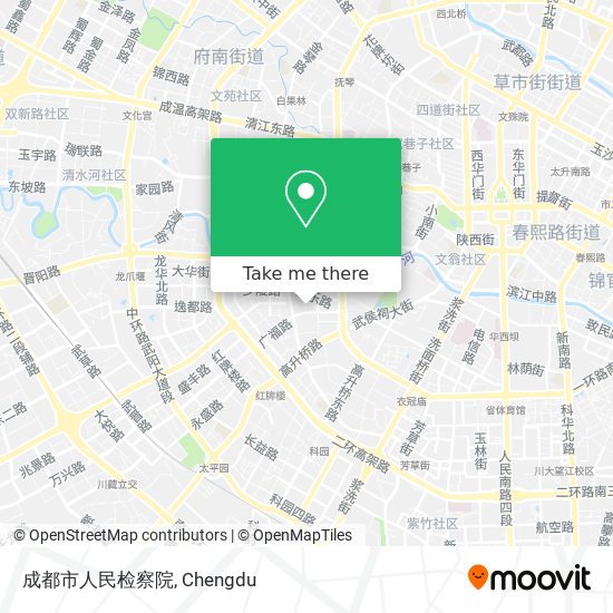 成都市人民检察院 map