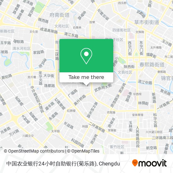 中国农业银行24小时自助银行(菊乐路) map
