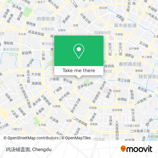 鸡汤铺盖面 map