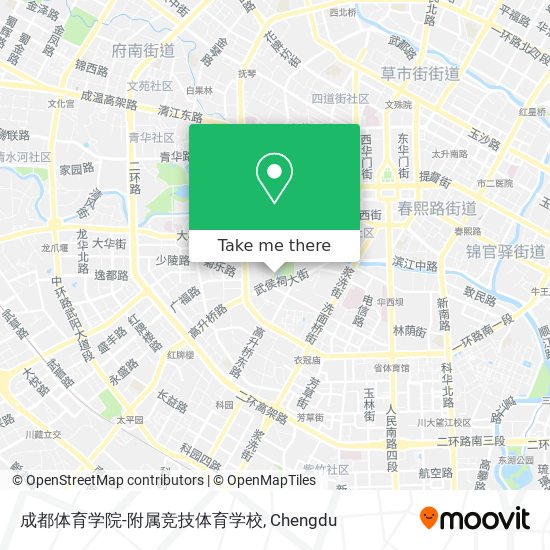 成都体育学院-附属竞技体育学校 map