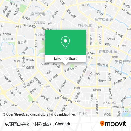 成都南山学校（体院校区） map