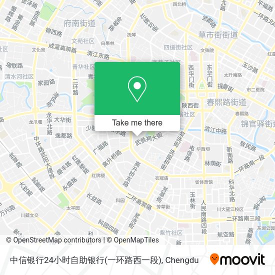 中信银行24小时自助银行(一环路西一段) map