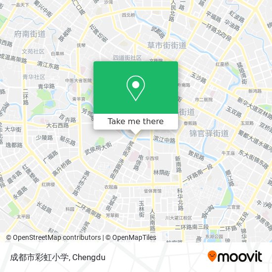 成都市彩虹小学 map