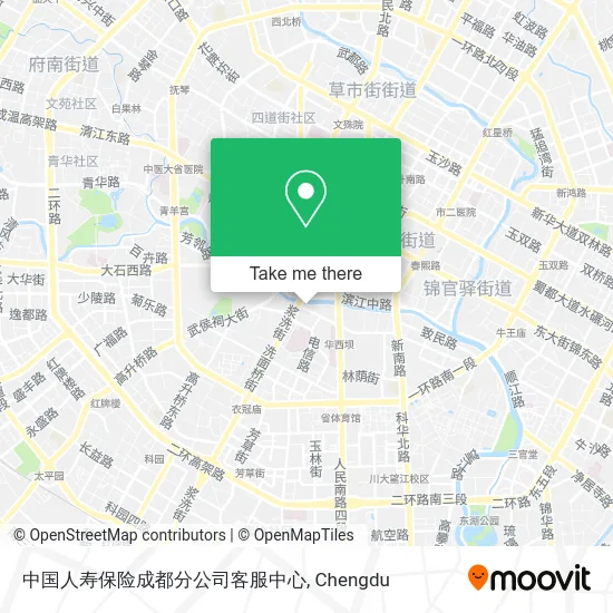 中国人寿保险成都分公司客服中心 map