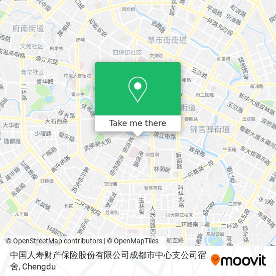 中国人寿财产保险股份有限公司成都市中心支公司宿舍 map