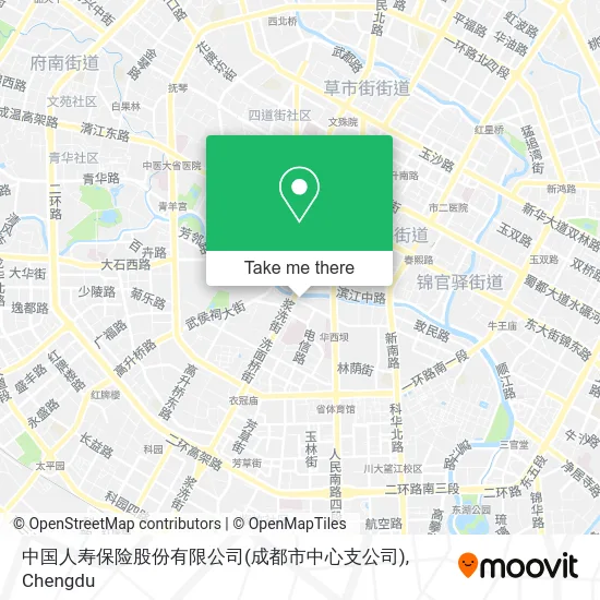中国人寿保险股份有限公司(成都市中心支公司) map