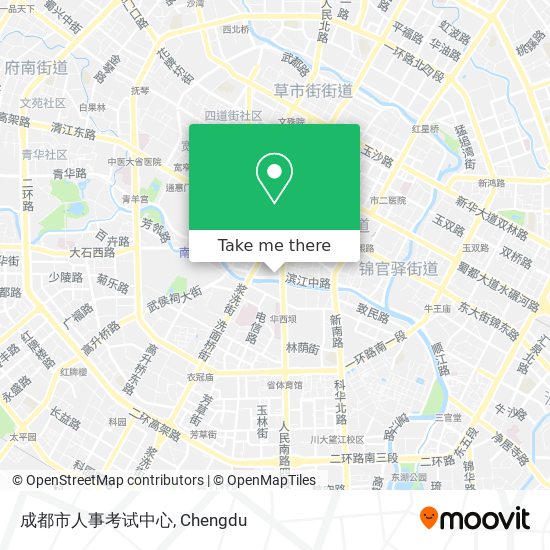 成都市人事考试中心 map