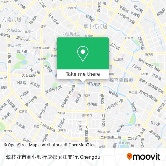 攀枝花市商业银行成都滨江支行 map