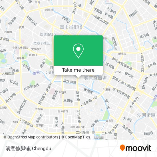 满意修脚铺 map