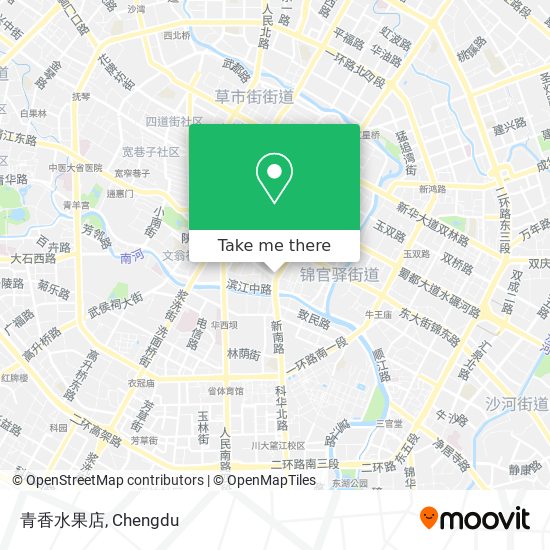 青香水果店 map