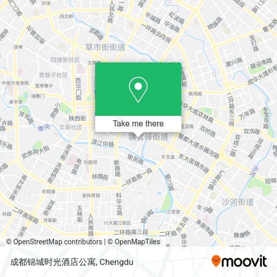 成都锦城时光酒店公寓 map