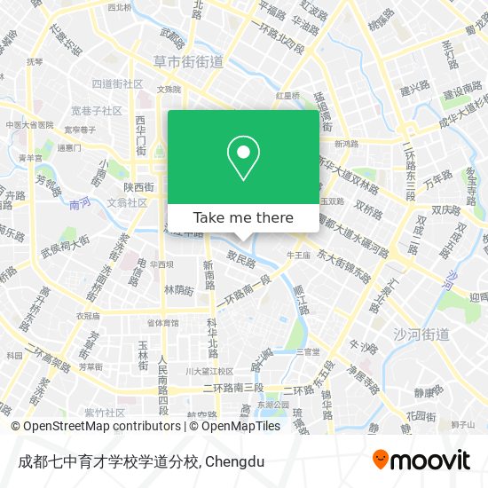 成都七中育才学校学道分校 map