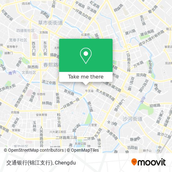 交通银行(锦江支行) map