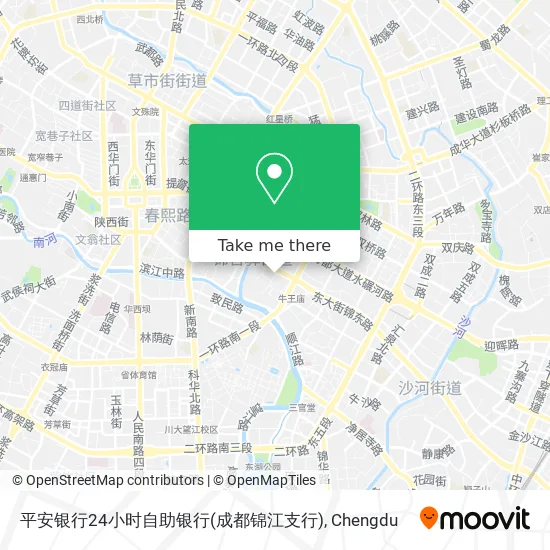 平安银行24小时自助银行(成都锦江支行) map
