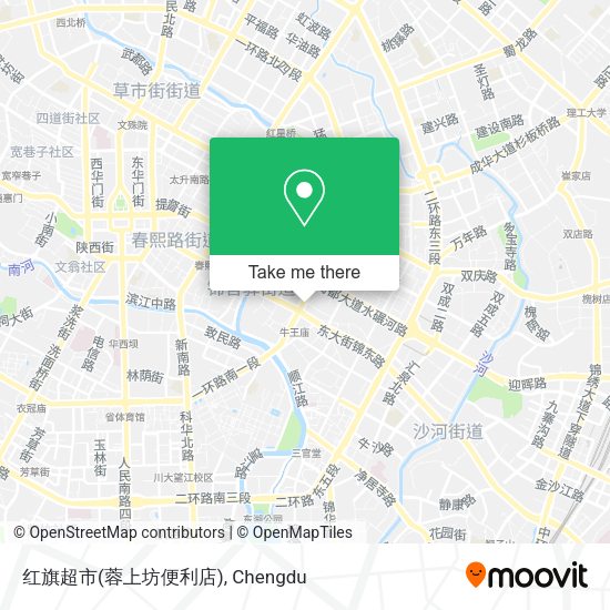 红旗超市(蓉上坊便利店) map