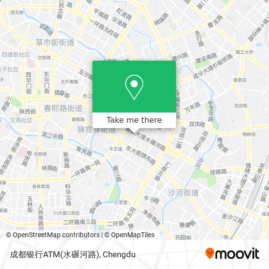 成都银行ATM(水碾河路) map