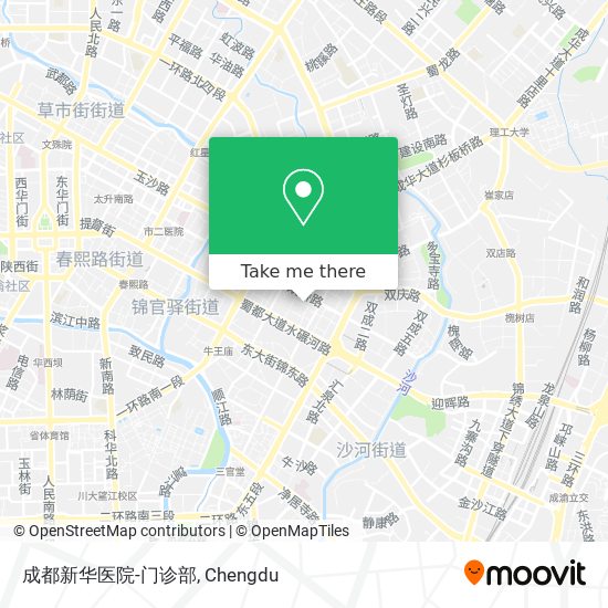 成都新华医院-门诊部 map