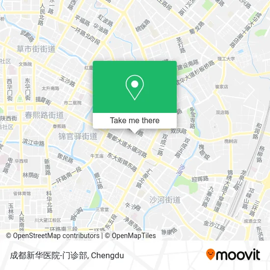 成都新华医院-门诊部 map