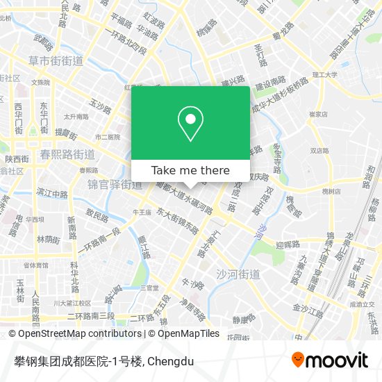 攀钢集团成都医院-1号楼 map