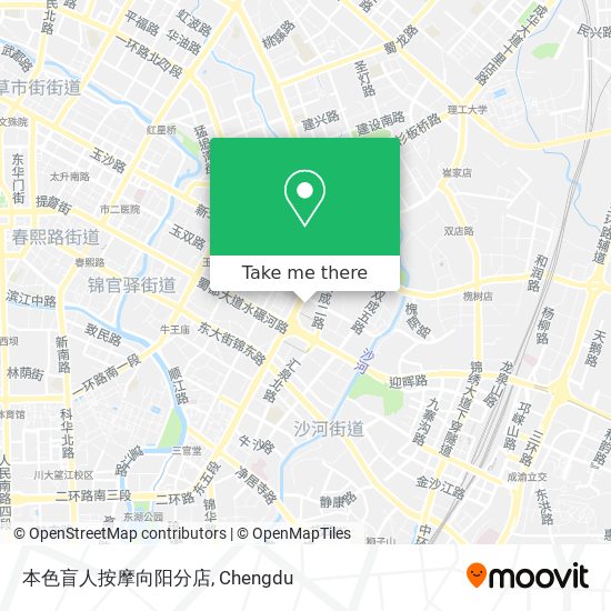本色盲人按摩向阳分店 map