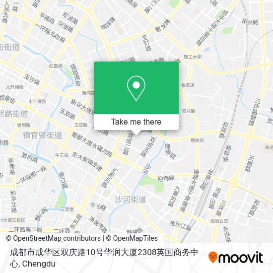 成都市成华区双庆路10号华润大厦2308英国商务中心 map