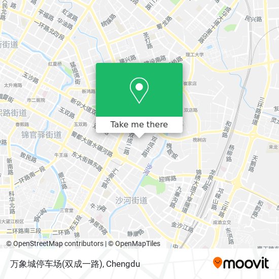 万象城停车场(双成一路) map